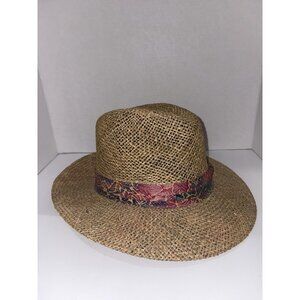 Summer Club Australia Styled Straw Hat Size Medium 7-7 1/8  Sun Panama